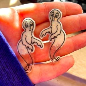 Sparkly Ghost Earrings